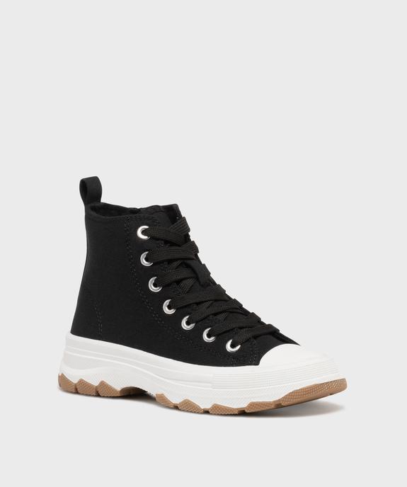 Baskets montantes en toile sur semelle épaisse fille - Lovely Wings vue2 - LOVELY WINGS - GEMO