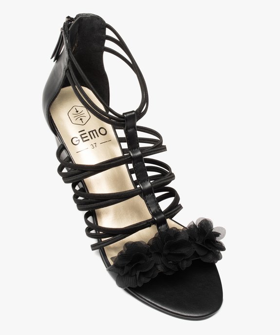 Sandales femme compensées avec contrefort fermé vue5 - GEMO(URBAIN) - GEMO