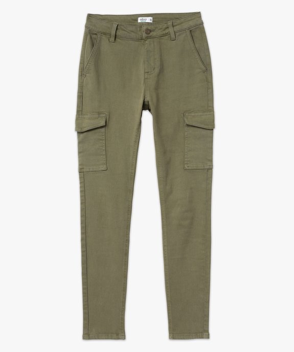 Pantalon cargo coupe slim femme vue4 - GEMO 4G FEMME - GEMO