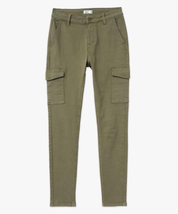 Pantalon cargo coupe slim femme vue4 - GEMO 4G FEMME - GEMO
