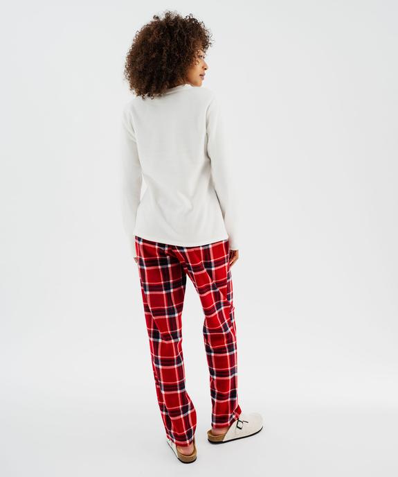 Pyjama en maille polaire spécial Noël femme vue5 - GEMO(HOMWR FEM) - GEMO