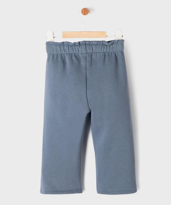 Pantalon de jogging ample avec intérieur molletonné bébé fille vue3 - GEMO 4G BEBE - GEMO