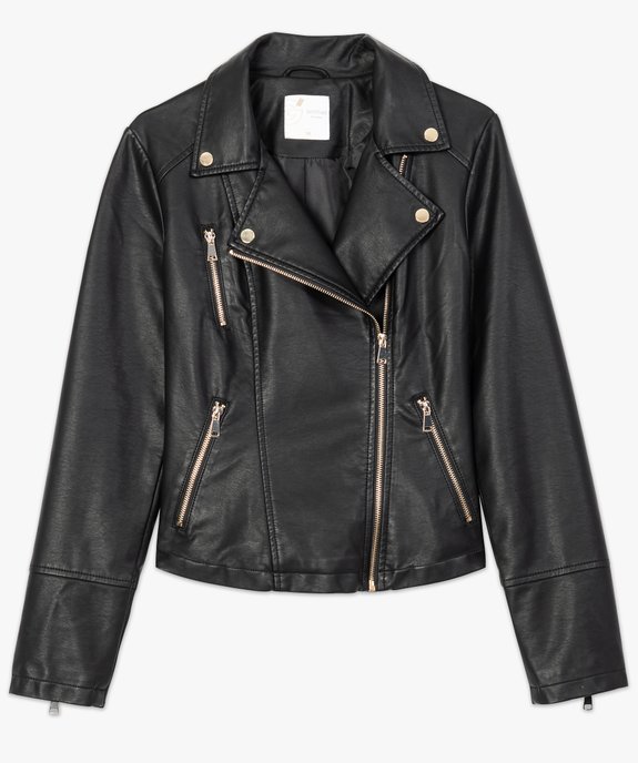 Blouson en similicuir vue4 - GEMO(FEMME PAP) - GEMO