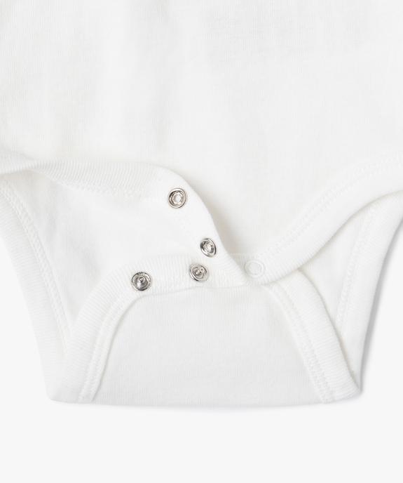 Bodies bébé à manches longues imprimé fantaisie (lot de 3) vue2 - GEMO 4G BEBE - GEMO