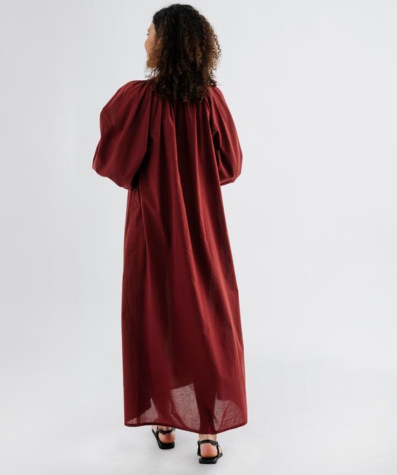 Robe longue à manches longues esprit bohème femme vue5 - GEMO(FEMME PAP) - GEMO