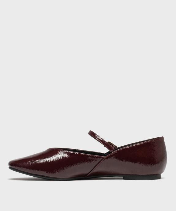 Ballerines vernies avec bride sur le dessus femme - Follow Me vue3 - FOLLOW ME - GEMO
