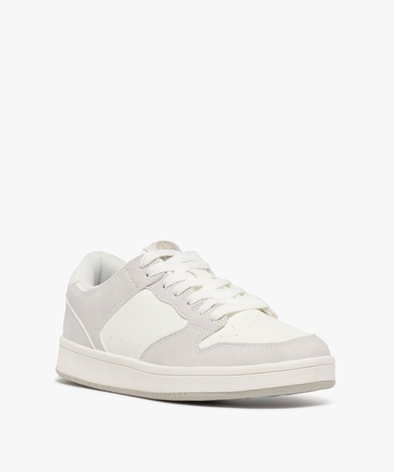 Baskets basses bicolores et grainées femme - Camps United vue2 - CAMPS GEMO FOR GOOD - GEMO
