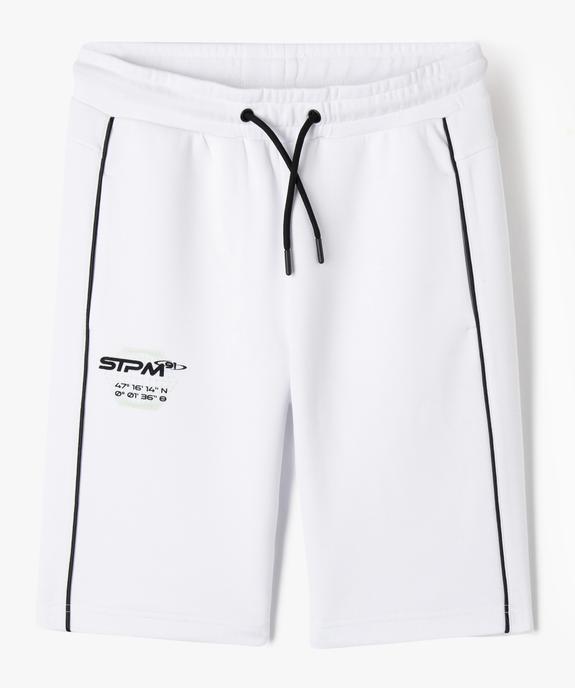 Bermuda de sport en maille garçon vue1 - GEMO (JUNIOR) - GEMO
