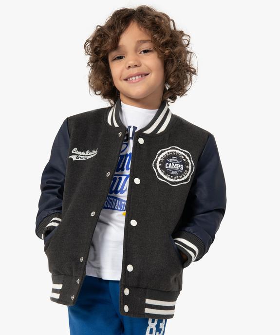 Blouson teddy garçon bicolore – Camps United vue1 - CAMPS UNITED - GEMO