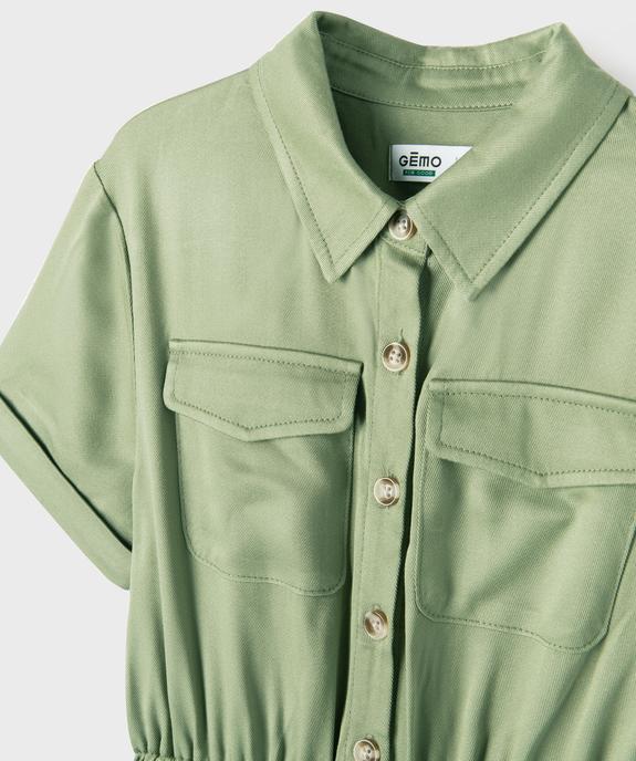 Combinaison pantalon à manches courtes fille vue5 - GEMO 4G FILLE - GEMO