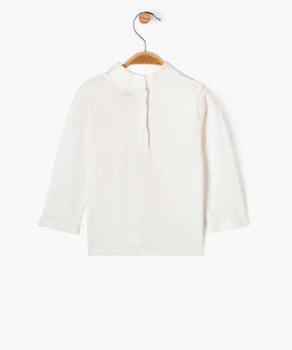 Tee-shirt manches longues et col roulé imprimé bébé fille vue3 - GEMO(BEBE DEBT) - GEMO