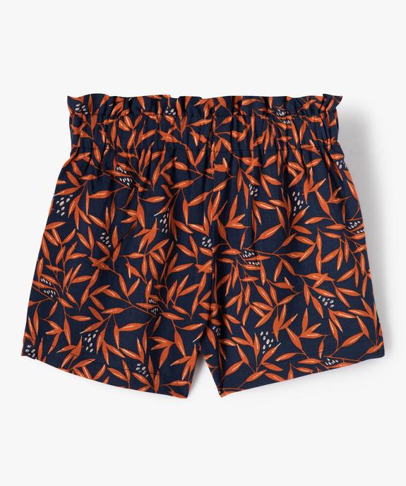 Short bébé fille imprimé à taille élastique vue3 - GEMO 4G BEBE - GEMO