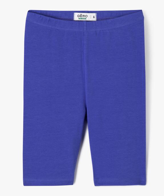 Legging court cycliste uni fille vue1 - GEMO 4G FILLE - GEMO
