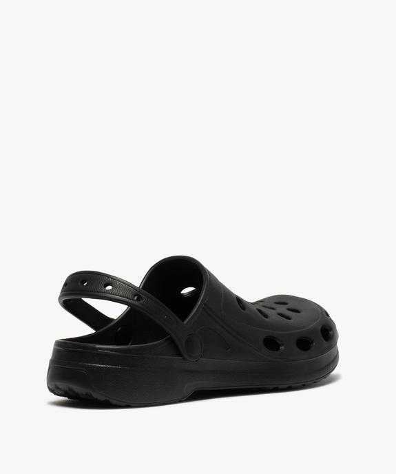 Sabots homme unis souples avec perforations vue4 - GEMO (PLAGE) - GEMO