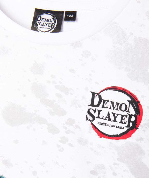 Tee-shirt à manches courtes avec motif manga fille - Demon Slayer vue2 - DEMON SLAYER - GEMO