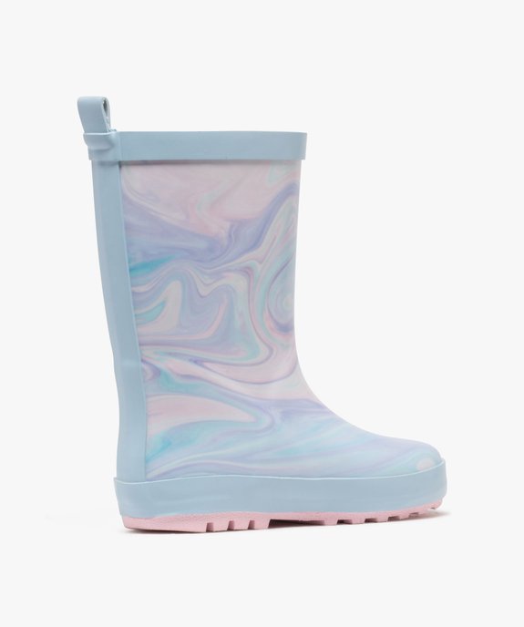 Bottes de pluie fille en caoutchouc fourrées avec semelle épaisse vue4 - LOVELY WINGS - GEMO