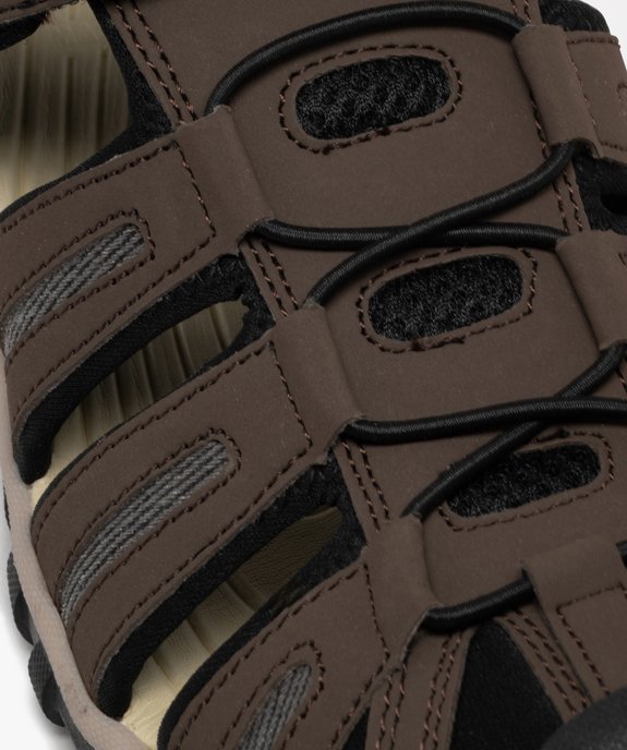Sandales homme style randonnée à scratch et bout fermé vue6 - GEMO (CASUAL) - GEMO