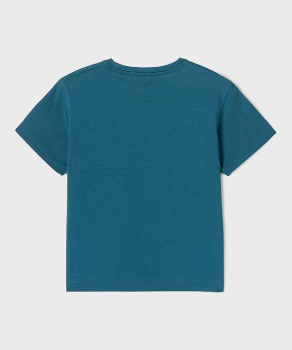 Tee-shirt manches courtes avec motif XXL garçon vue3 - GEMO 4G GARCON - GEMO