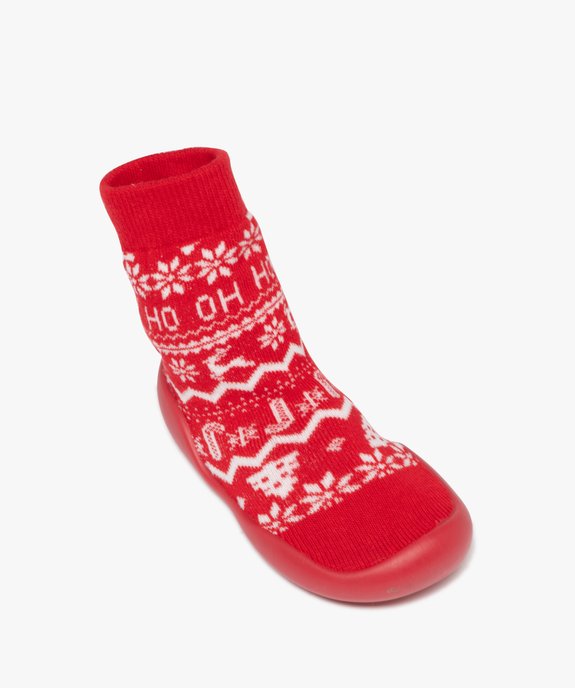 Chaussons chaussettes de Noël à semelle antidérapante bébé garçon vue5 - GEMO (ENFANT) - GEMO