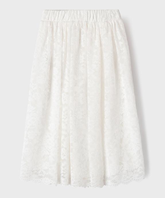 Jupe longue en dentelle à taille élastiquée fille vue4 - GEMO (ENFANT) - GEMO