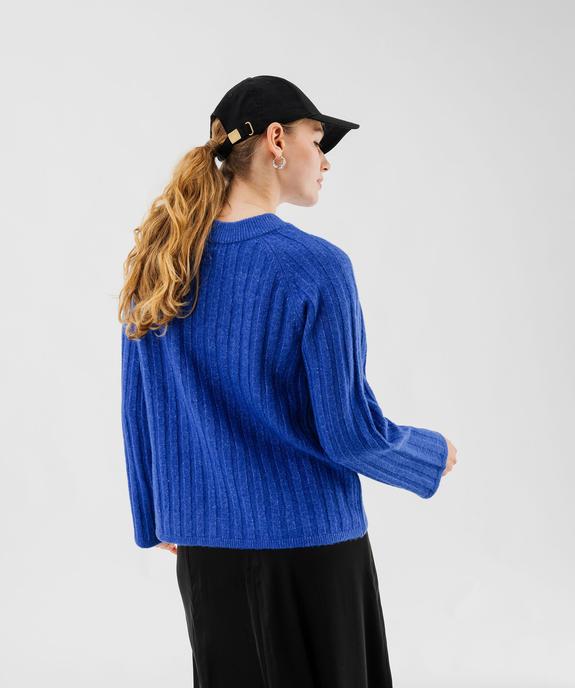Pull grosses côtes à emmanchures raglan femme - GEMO(FEMME PAP) Pull grosses côtes à emmanchures raglan femme vue1 - GEMO(FEMME PAP) - GEMO