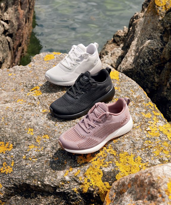 Tennis femme à lacets extra légères en mesh – Skechers Bobs vue6 - SKECHERS - GEMO