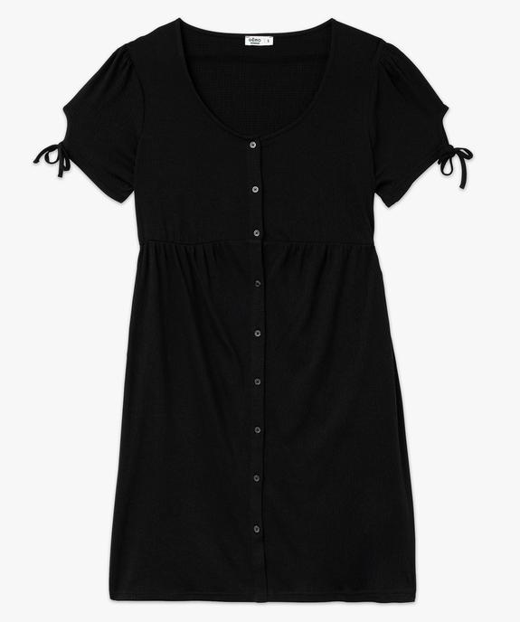 Robe de grossesse à manches courtes et large col rond vue4 - GEMO 4G MATERN - GEMO