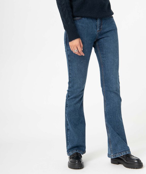 Jean femme coupe Bootcut taille haute vue1 - GEMO 4G FEMME - GEMO