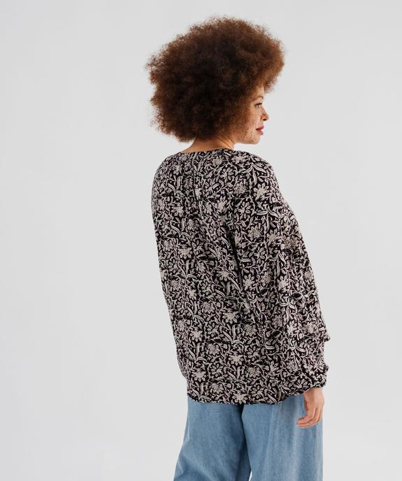 Chemise imprimée en viscose femme grande taille vue3 - GEMO 4G GT - GEMO