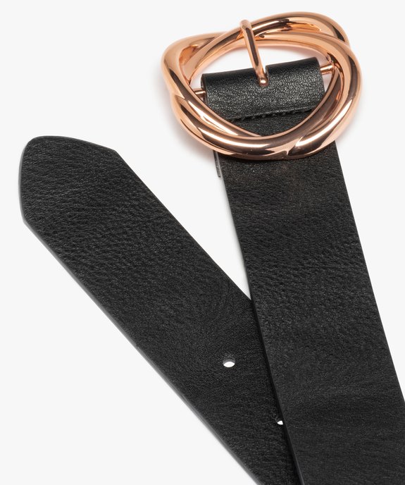 Ceinture femme avec boucle fantaisie en métal vue2 - GEMO (ACCESS) - GEMO