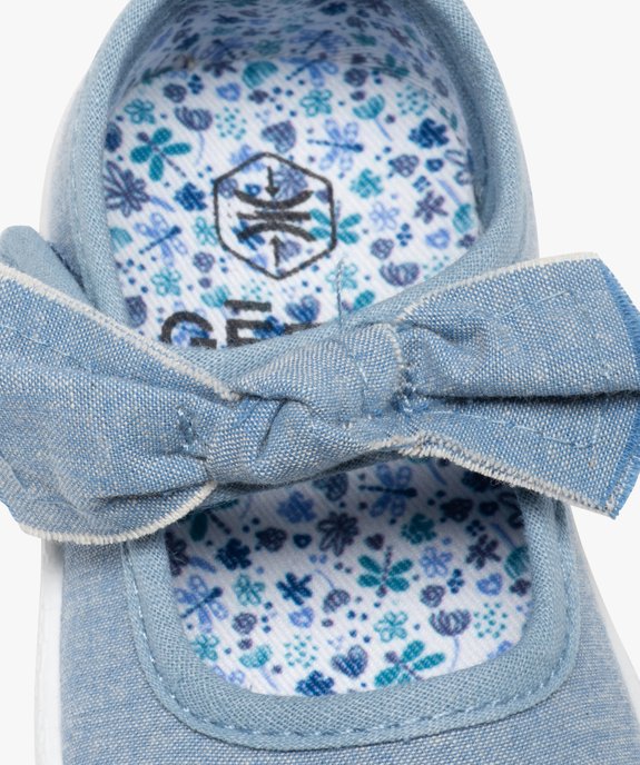 Babies bébé fille en toile et bride scratch vue6 - GEMO 4G BEBE - GEMO