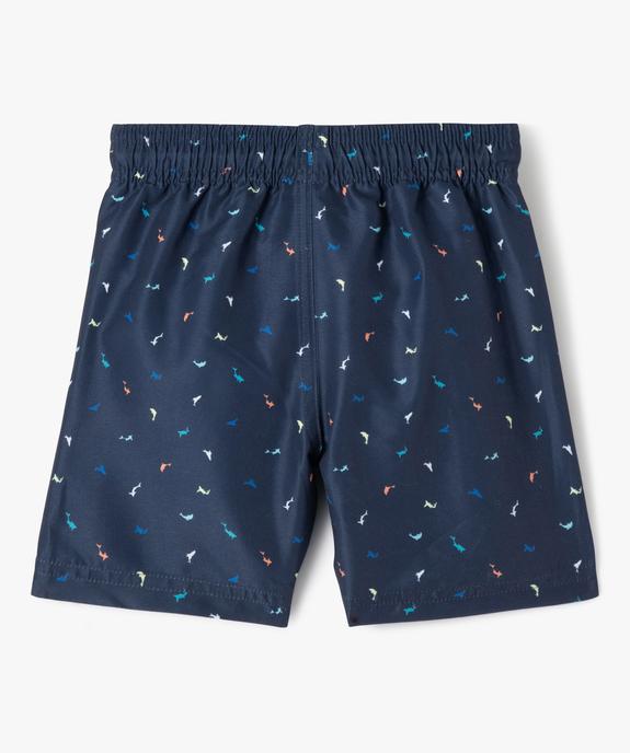 Short de bain à micro motifs dauphins garçon vue3 - GEMO 4G GARCON - GEMO