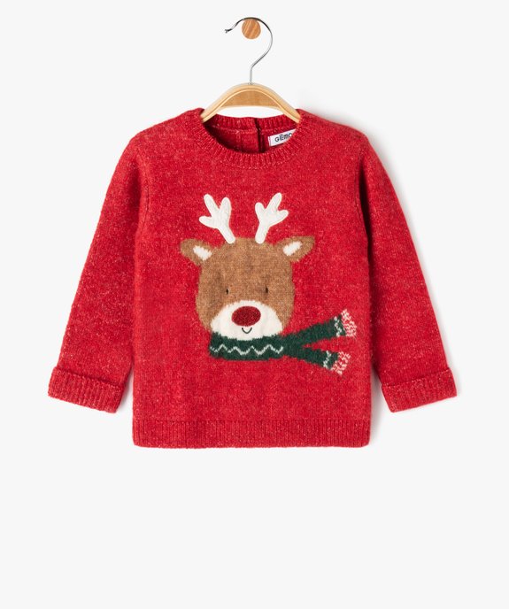 Pull de Noël en maille douillette bébé garçon vue2 - GEMO(BEBE DEBT) - GEMO