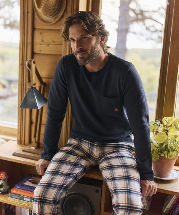 Pyjama à carreaux homme - LuluCastagnette vue5 - LULUCASTAGNETTE - GEMO