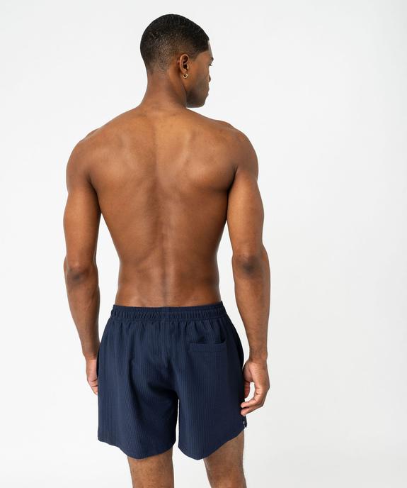 Short de surf en maille gaufrée homme vue3 - GEMO 4G HOMME - GEMO