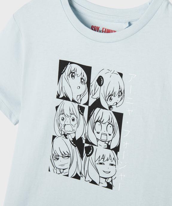 Tee-shirt manches courtes avec motif manga fille - Spy x Family vue2 - SPY X FAMILY - GEMO
