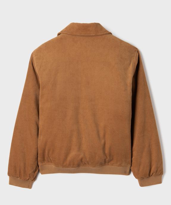 Blouson en velours côtelé matelassé garçon vue6 - GEMO 4G GARCON - GEMO