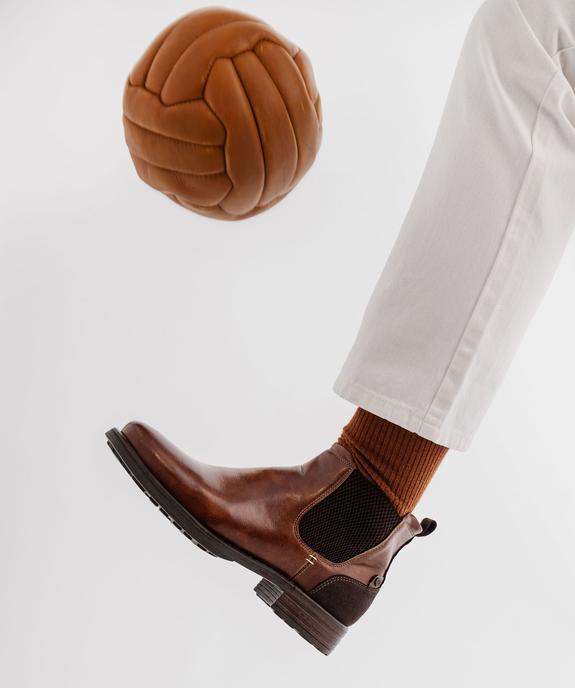 Chelsea boots zippées homme vue1 - MARIO BALDANO - GEMO