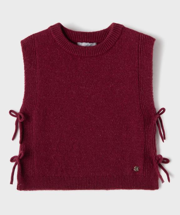 Pull sans manches en maille douillette extensible fille - LuluCastagnette vue2 - LULUCASTAGNETTE - GEMO
