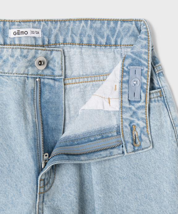 Jean Loose avec taille ajustable fille vue2 - GEMO (JUNIOR) - GEMO