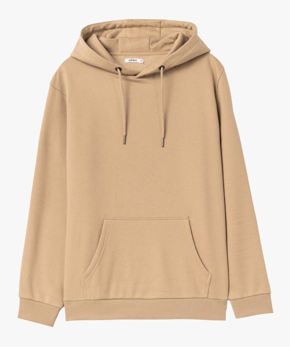 Sweat à capuche intérieur molletonné homme vue4 - GEMO 4G HOMME - GEMO