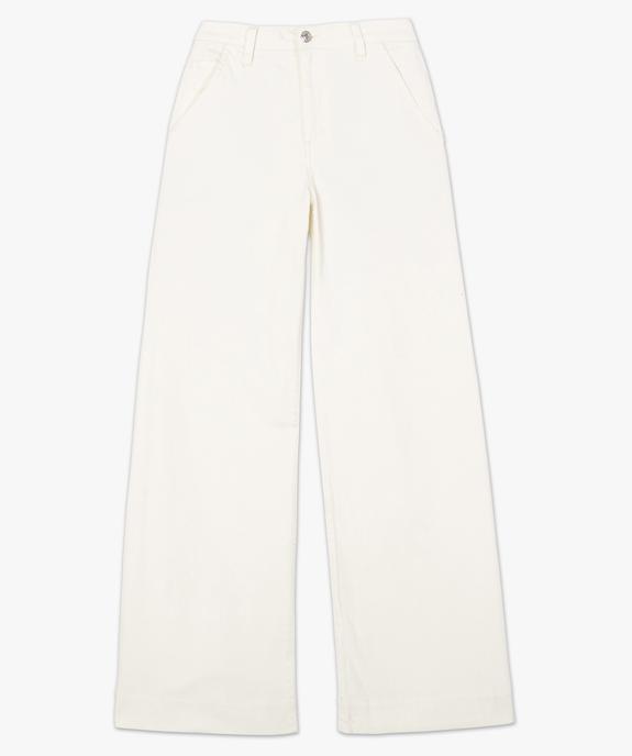 Pantalon femme en toile épaisse coupe Flare vue4 - GEMO(FEMME PAP) - GEMO