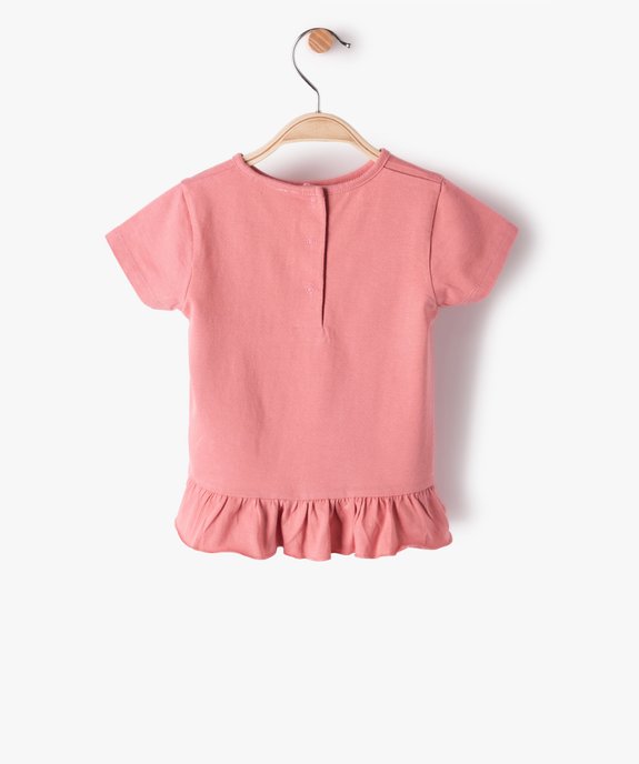 Tee-shirt bébé fille avec motif Minnie – Disney vue3 - DISNEY DTR - GEMO