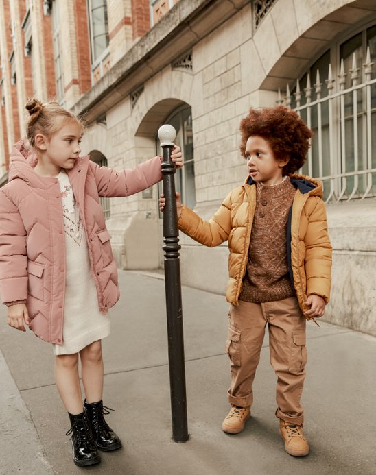 Look pour garçon avec doudoune, pull, pantalon LuluCastagnette et chaussures  - GEMO
