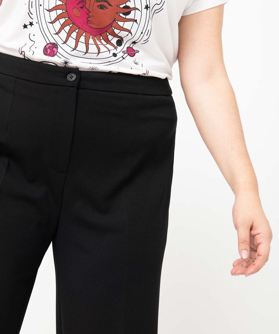 Pantalon de costume femme grande taille coupe large vue2 - GEMO (G TAILLE) - GEMO