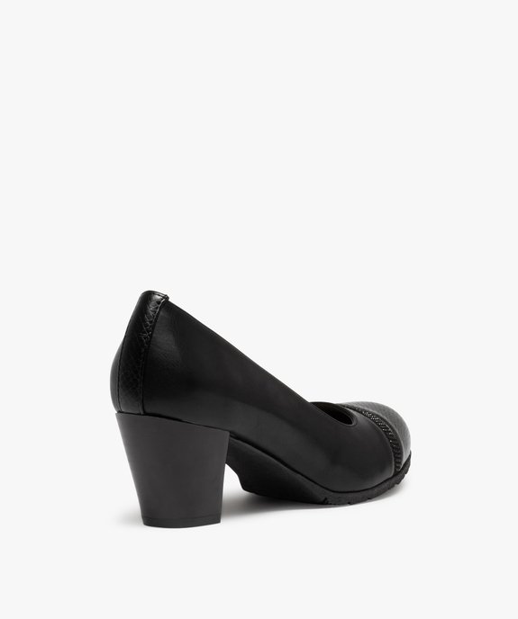 Escarpins femme unis à liseré strass vue4 - GEMO(URBAIN) - GEMO