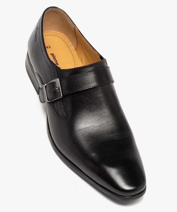 Derbies homme en cuir uni et bride à boucle – Pierre Cardin vue6 - PIERRE CARDIN DIFFUSION - GEMO