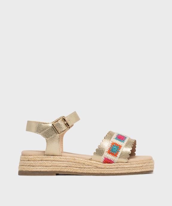 Sandales compensées à semelle de corde fille vue1 - LOVELY WINGS - GEMO