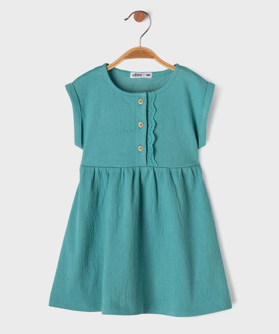 Robe courte sans manches coupe ample bébé fille vue1 - GEMO(BEBE DEBT) - GEMO