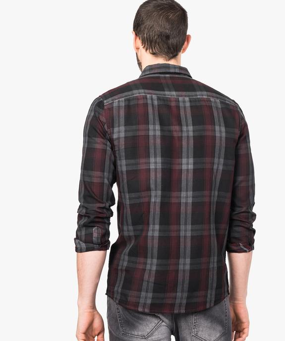 Chemise à carreaux vue3 - GEMO (HOMME) - GEMO